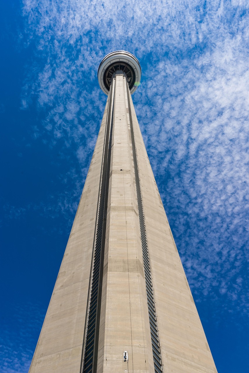 toronto, tower, architecture, skyscraper, blue sky, building, facade, perspective, cn tower, urban, city, iconic, architectural, looking up, toronto, toronto, toronto, toronto, toronto, tower, tower, cn tower, cn tower, cn tower